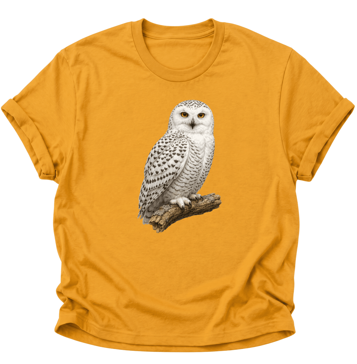 Schneeeule Unisex T-Shirt Gelb - PINE & RIVER