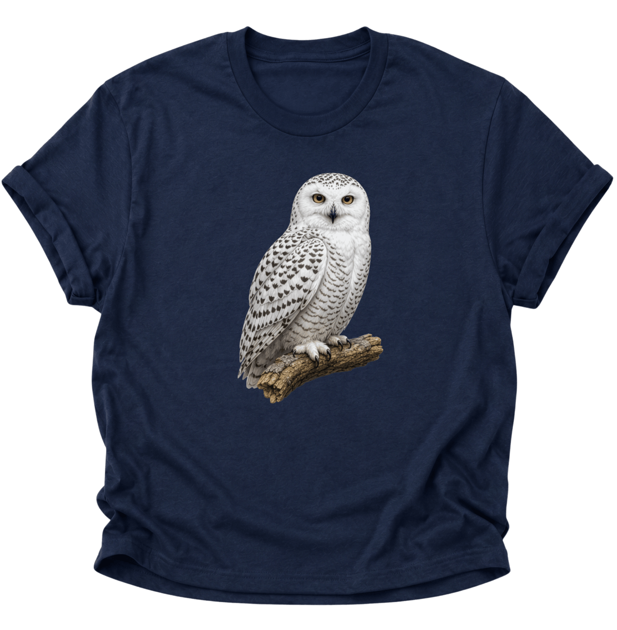 Schneeeule Unisex T-Shirt Navy Blue - PINE & RIVER