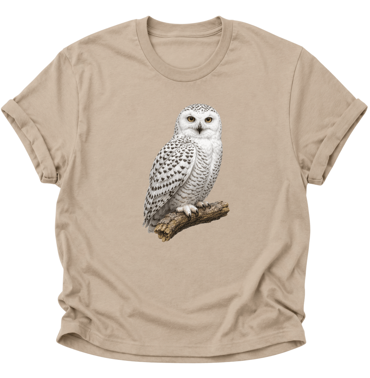 Schneeeule Unisex T-Shirt Sand - PINE & RIVER