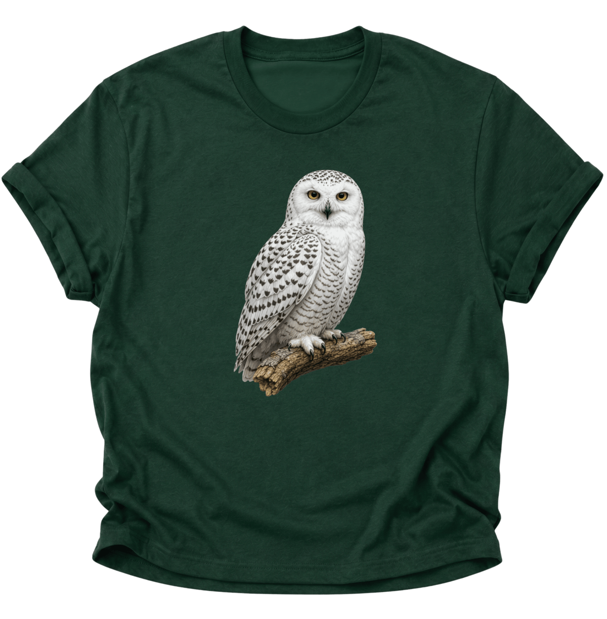 Schneeeule Unisex T-Shirt Forest Green - PINE & RIVER