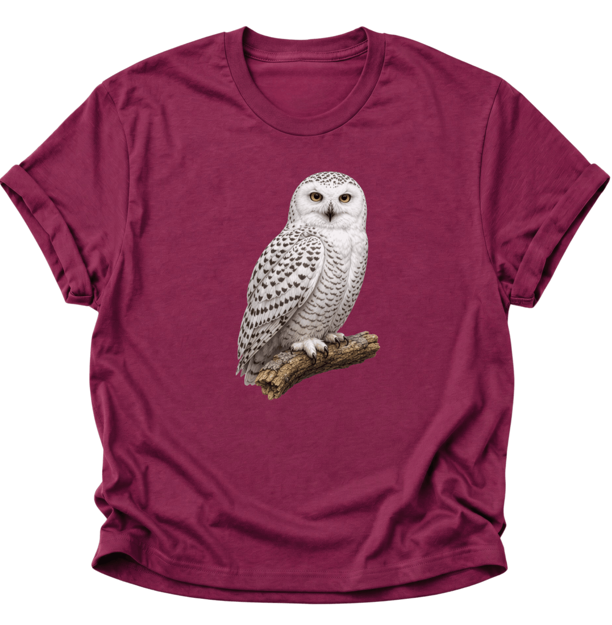 Schneeeule Unisex T-Shirt Cardinal Red - PINE & RIVER