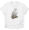 Schneeeule Unisex T-Shirt Weiß - PINE & RIVER