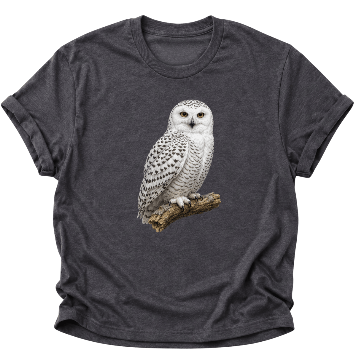 Schneeeule Unisex T-Shirt Dark Heather - PINE & RIVER