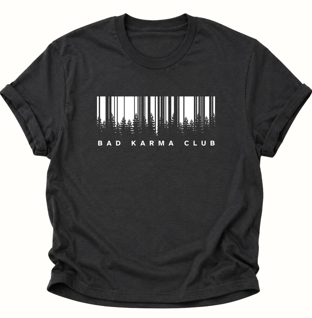 Bad Karma Club Unisex T-Shirt Schwarz - PINE & RIVER
