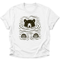 Schwimmender Bär Unisex T-Shirt Weiß - PINE & RIVER