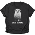 Sheep Happens Unisex T-Shirt Schwarz - PINE & RIVER
