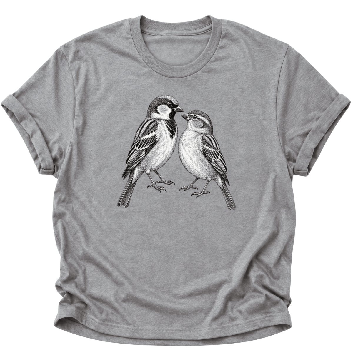 Spatzen Verbundenheit Unisex T-Shirt Sport Grey - PINE & RIVER