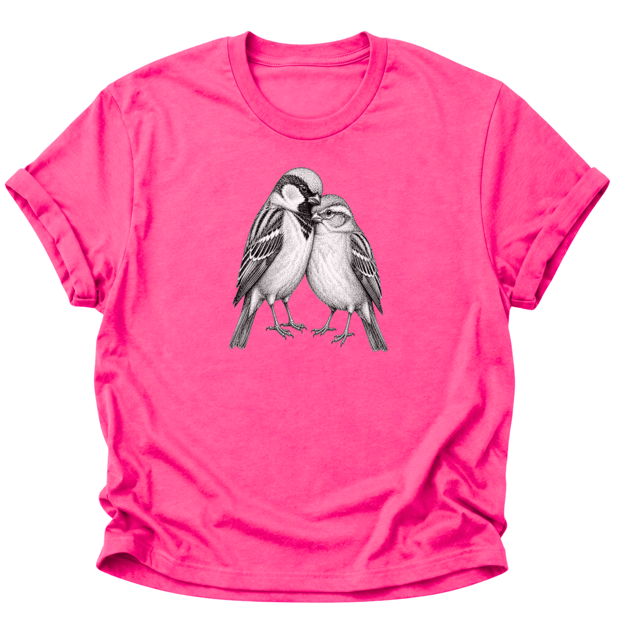 Spatzenliebe Vogel Unisex T-Shirt Heliconia - PINE & RIVER