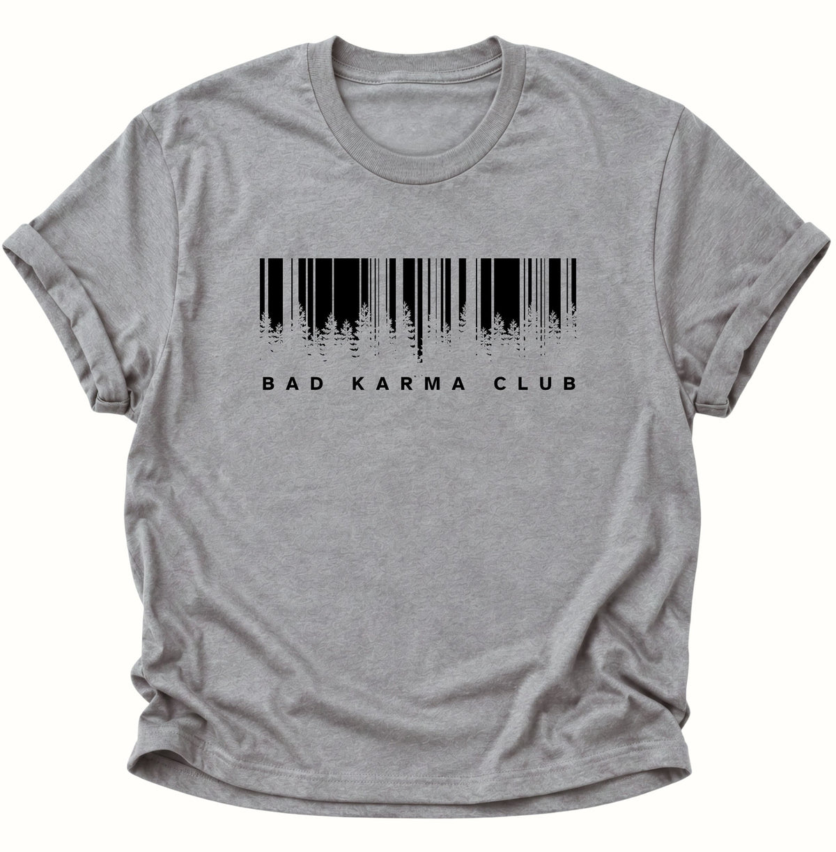 Bad Karma Club Unisex T-Shirt Sport Grey - PINE & RIVER
