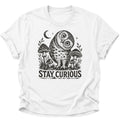 Stay Curious Eule Unisex T-Shirt Weiß - PINE & RIVER