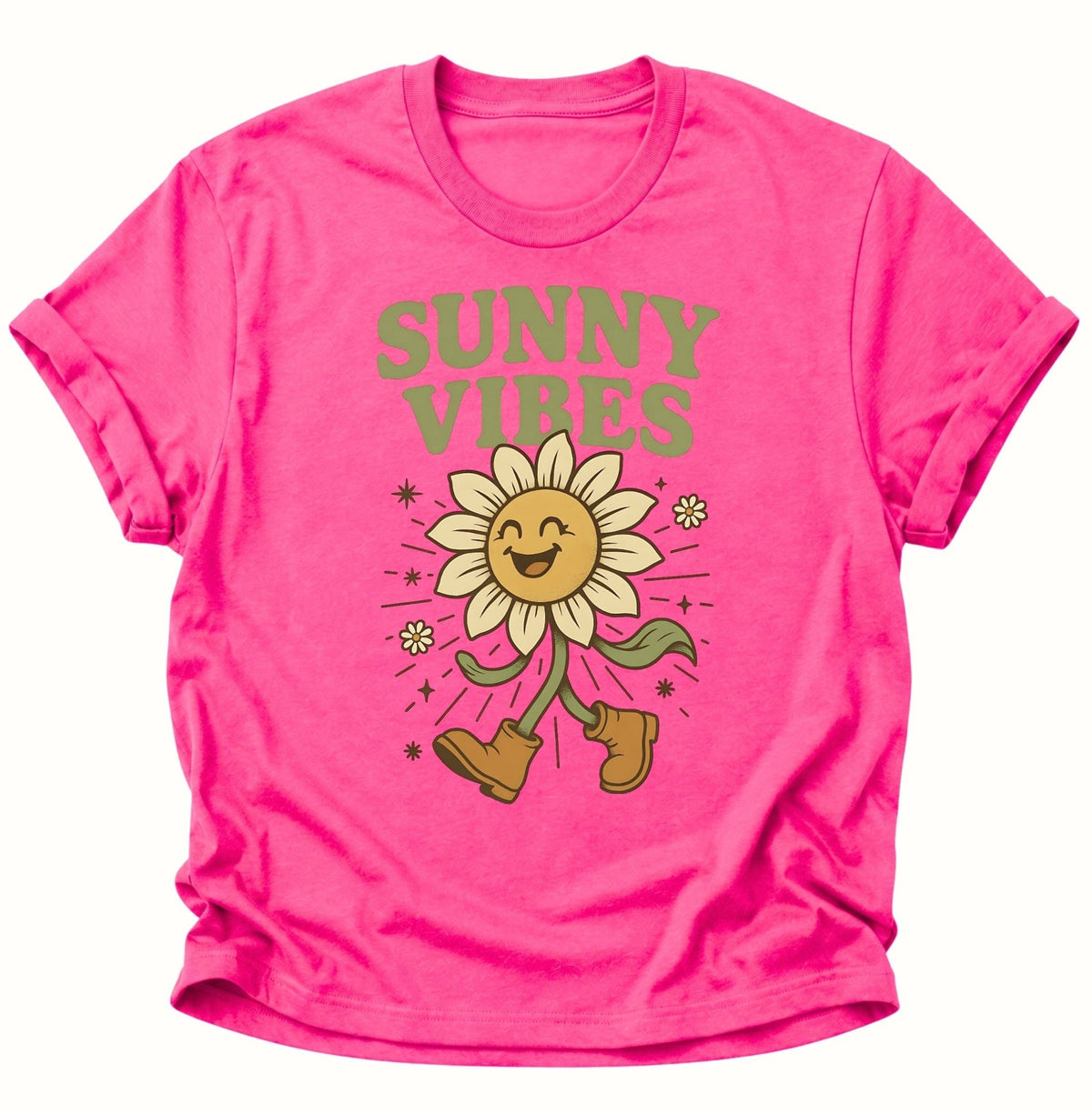 Sunny Vibes Sonnenblume Unisex T-Shirt Heliconia - PINE & RIVER