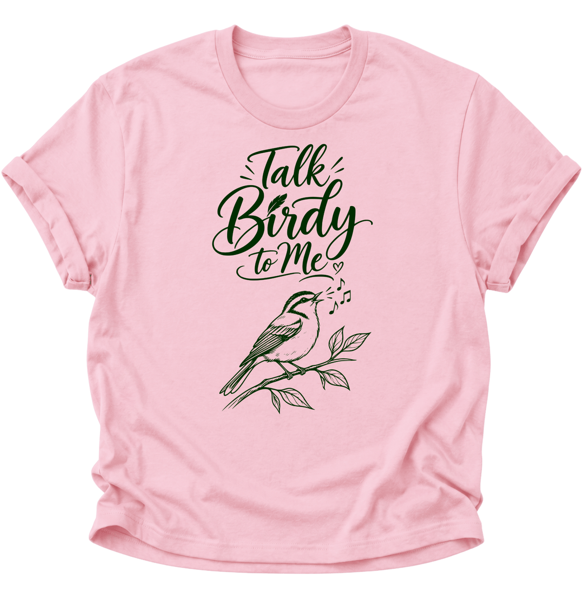 Talk Birdy to Me Unisex T-Shirt Light Pink - PINE & RIVER