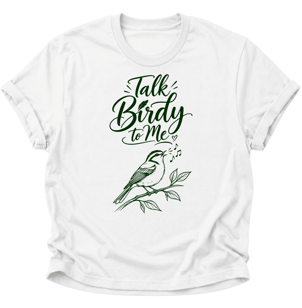 Talk Birdy to Me Unisex T-Shirt Weiß - PINE & RIVER