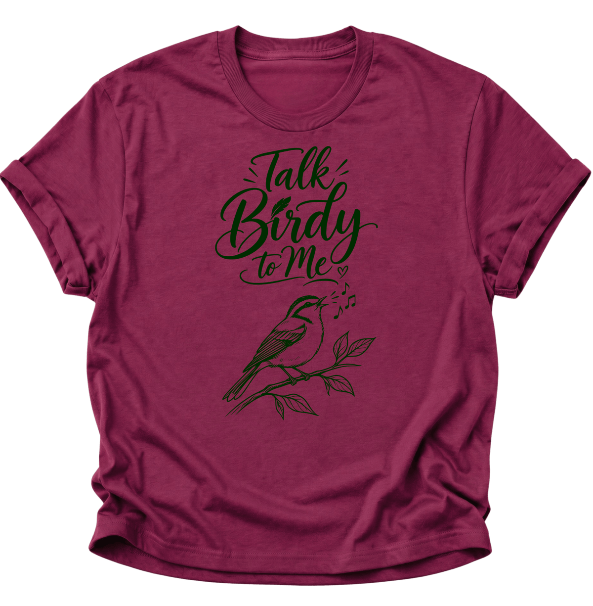 Talk Birdy to Me Unisex T-Shirt Cardinal Red - PINE & RIVER