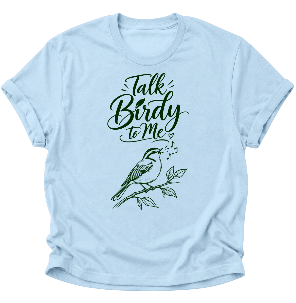 Talk Birdy to Me Unisex T-Shirt Light Blue - PINE & RIVER