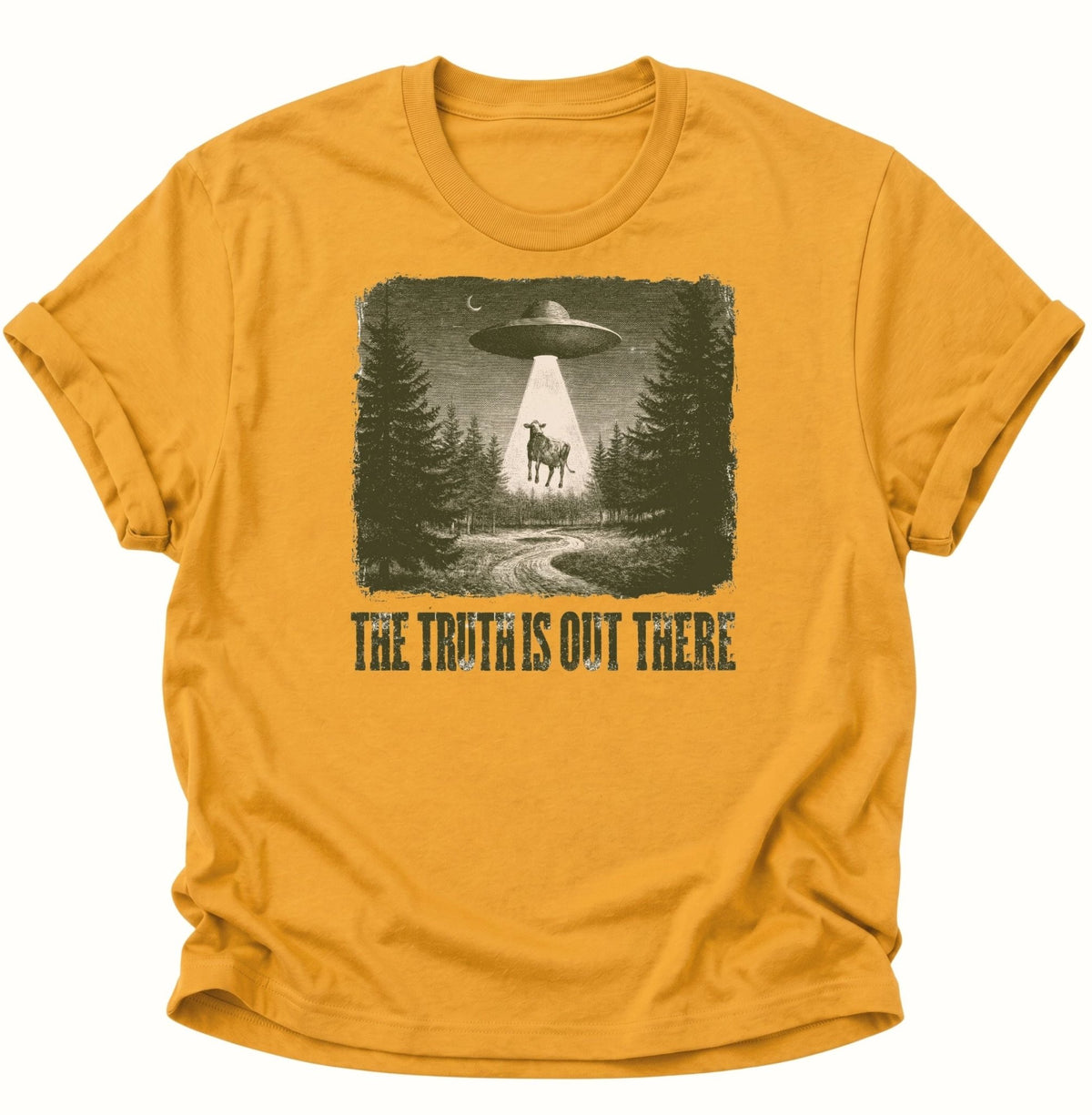 The Truth Is Out There UFO Unisex T-Shirt Gelb - PINE & RIVER