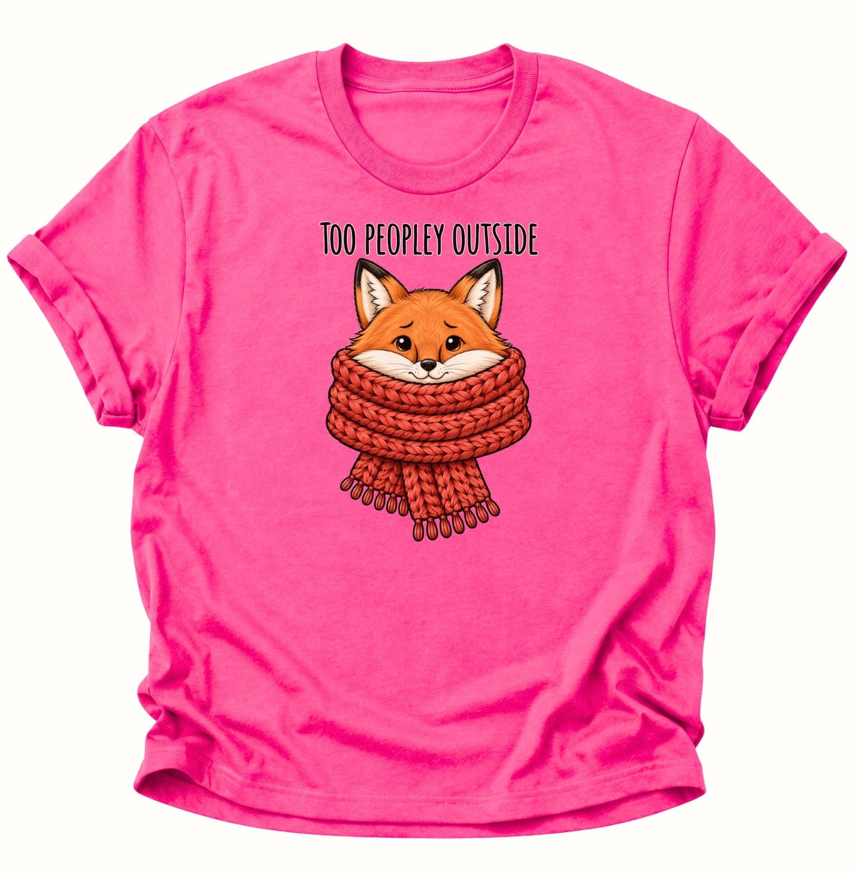 Too Peopley Outside Fuchs Unisex T-Shirt Heliconia - PINE & RIVER