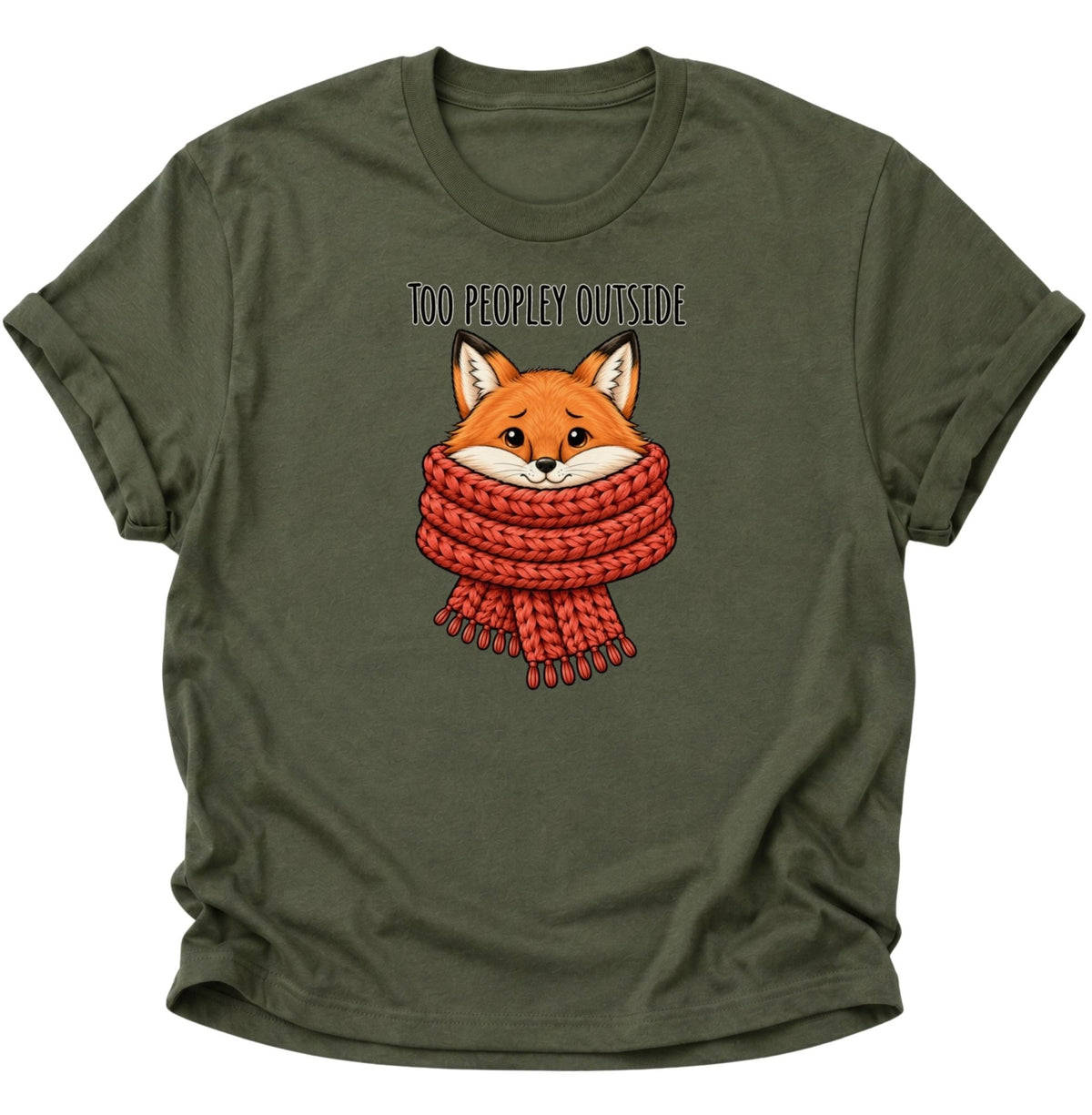 Too Peopley Outside Fuchs Unisex T-Shirt Military Green - PINE & RIVER