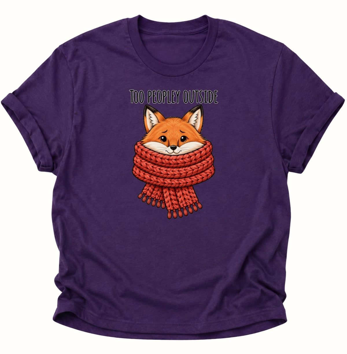 Too Peopley Outside Fuchs Unisex T-Shirt Purple - PINE & RIVER
