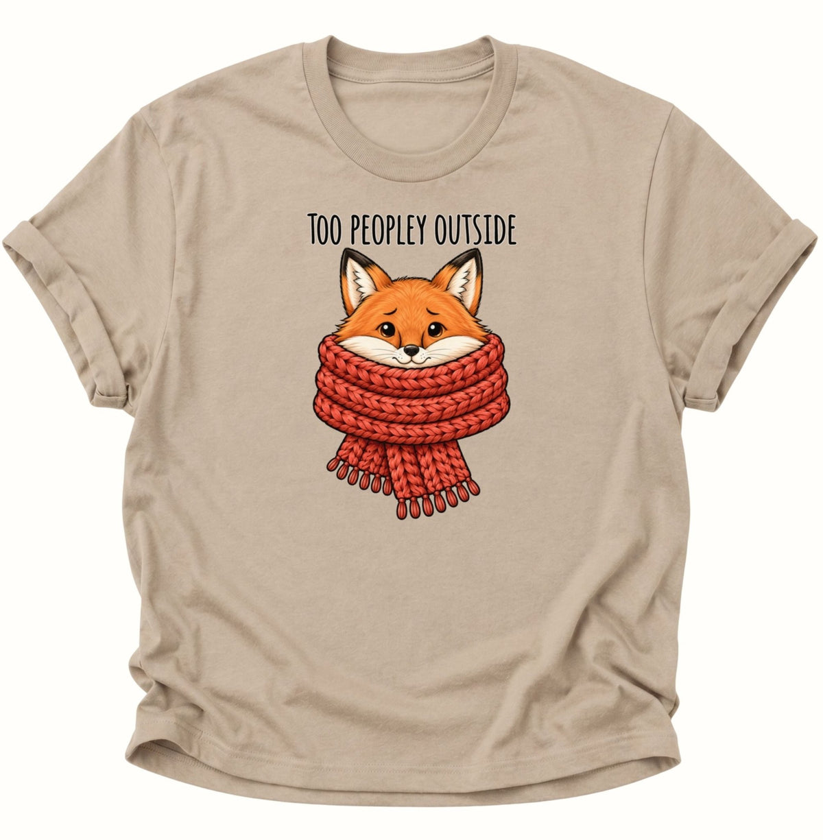 Too Peopley Outside Fuchs Unisex T-Shirt Sand - PINE & RIVER