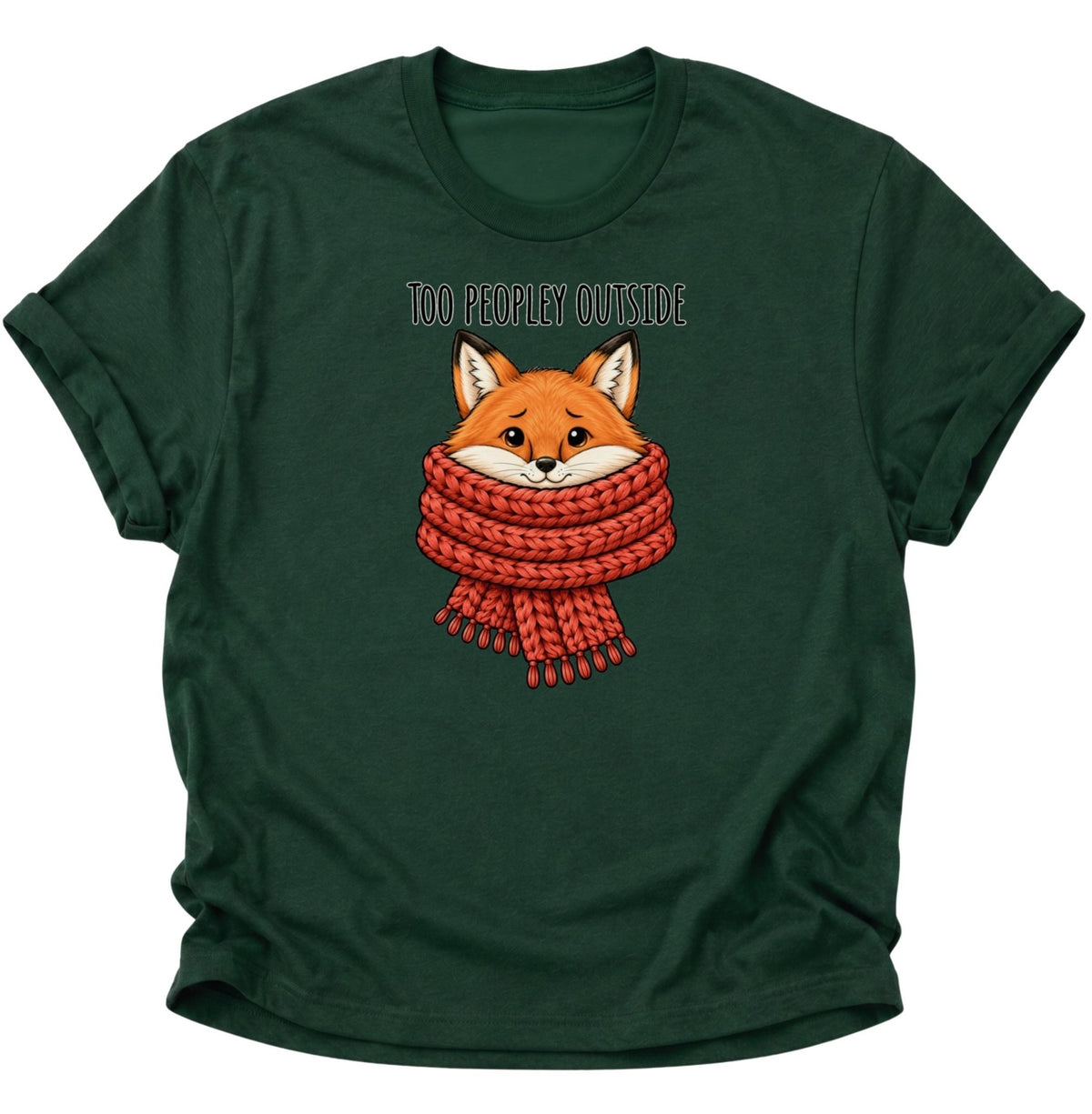 Too Peopley Outside Fuchs Unisex T-Shirt Forest Green - PINE & RIVER