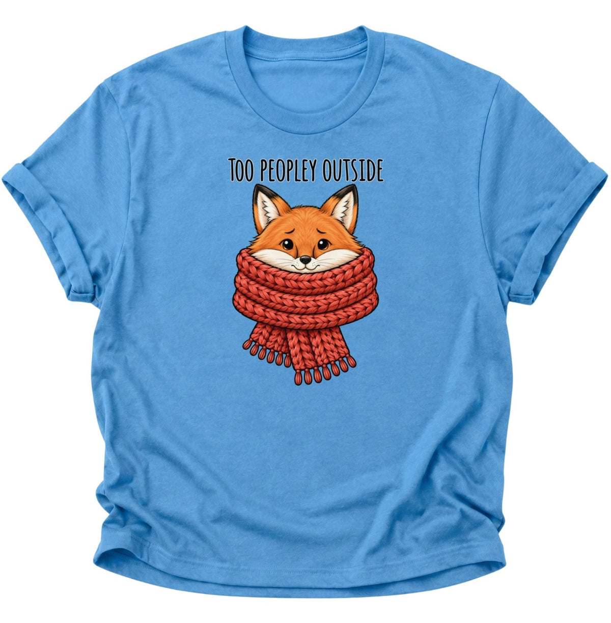 Too Peopley Outside Fuchs Unisex T-Shirt Carolina Blue - PINE & RIVER