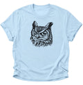 Uhu Porträt Unisex T-Shirt Light Blue - PINE & RIVER