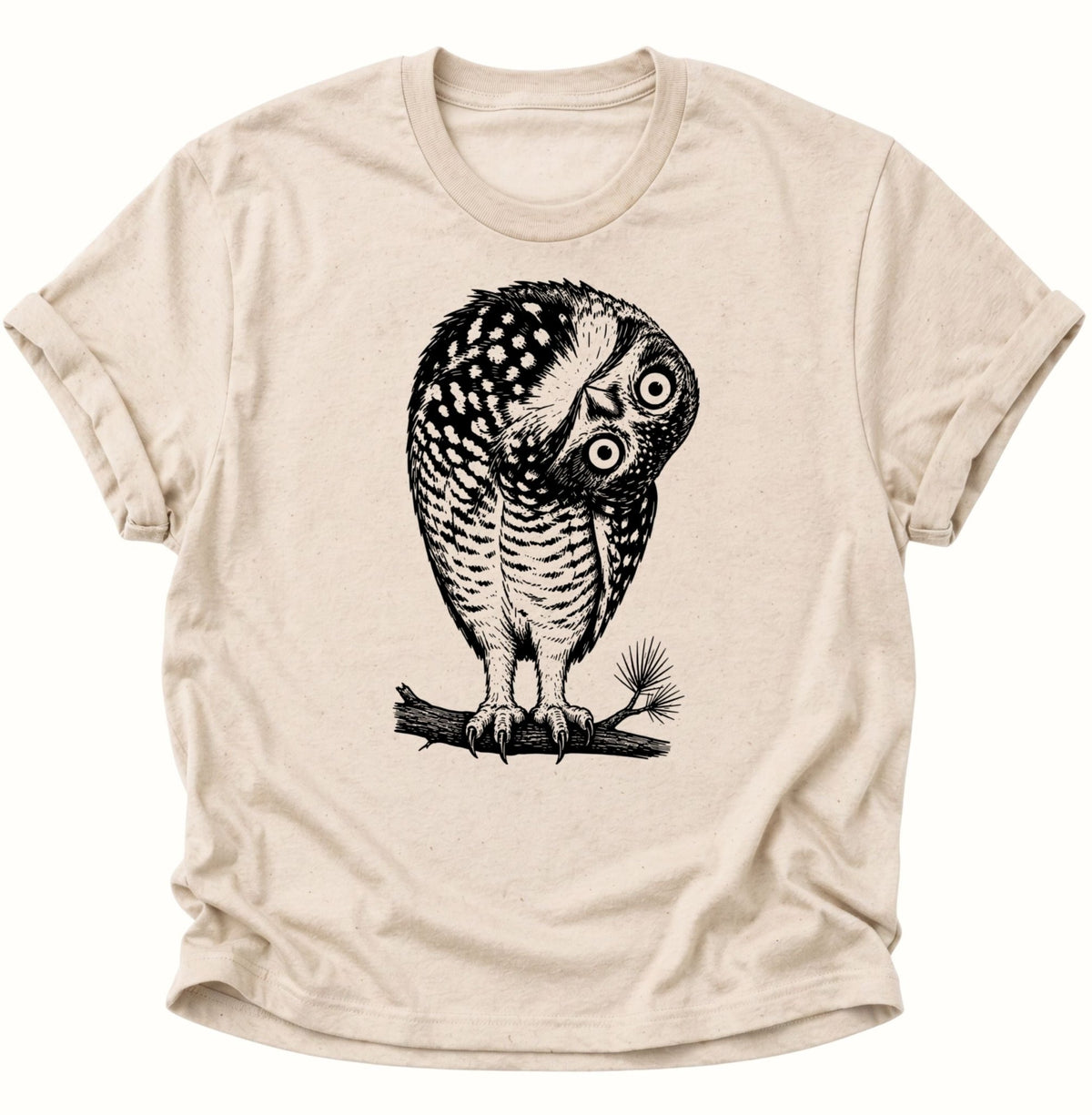 Verwirrte Eule Vogel Unisex T-Shirt Nature - PINE & RIVER