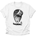 Verwirrte Eule Vogel Unisex T-Shirt Weiß - PINE & RIVER