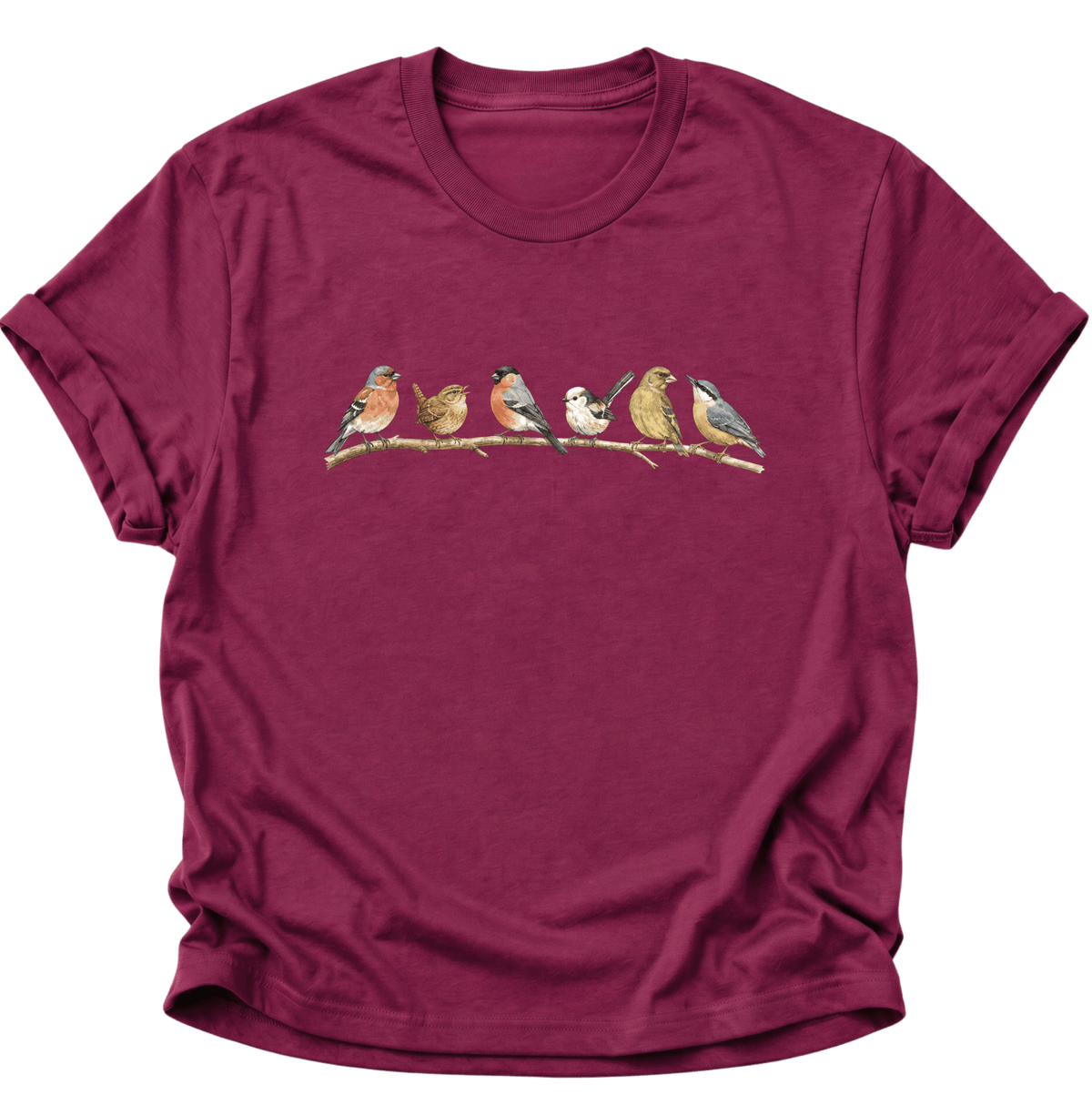 Vogelvielfalt Unisex T-Shirt Cardinal Red - PINE & RIVER