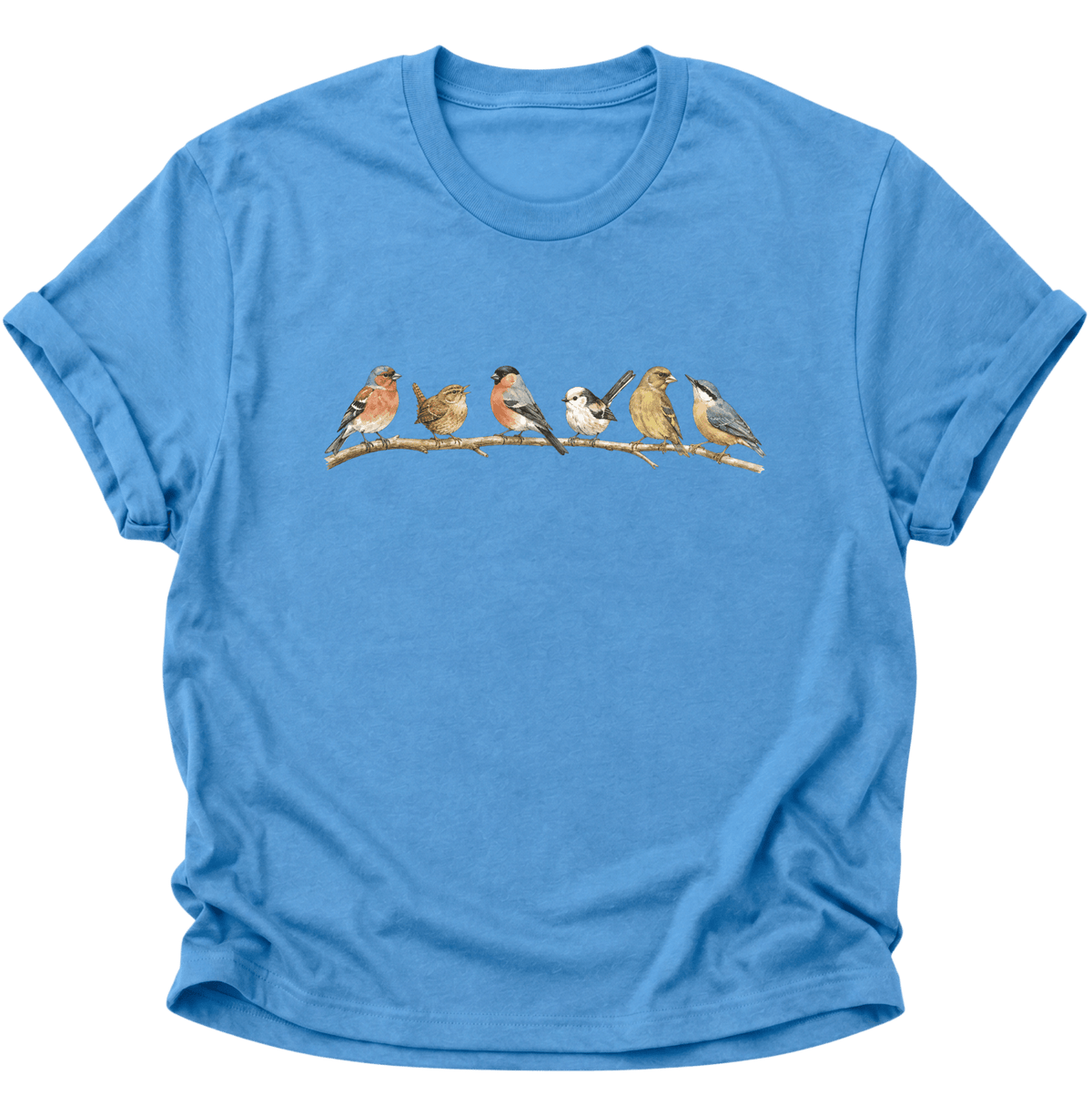 Vogelvielfalt Unisex T-Shirt Carolina Blue - PINE & RIVER