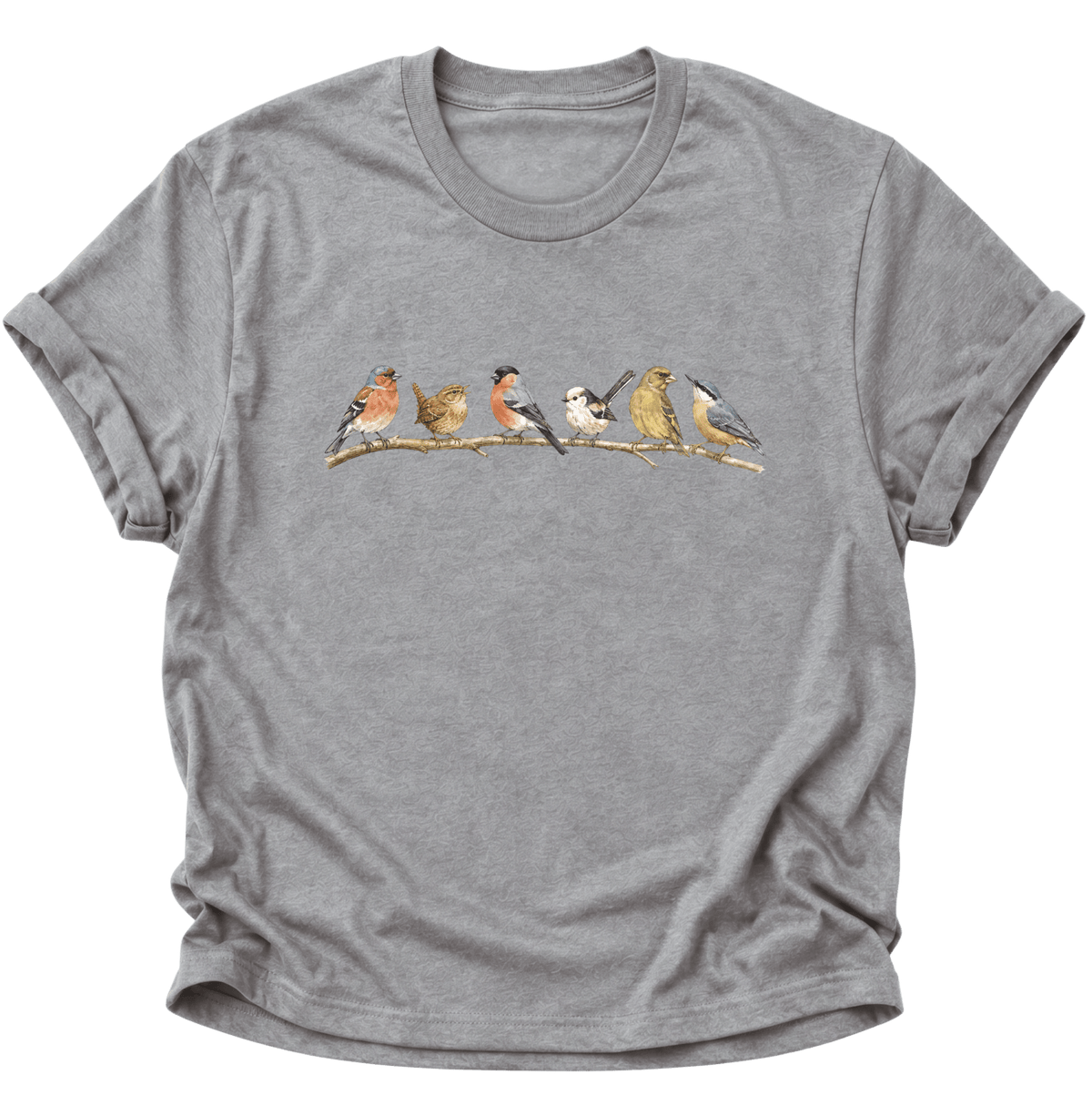 Vogelvielfalt Unisex T-Shirt Sport Grey - PINE & RIVER