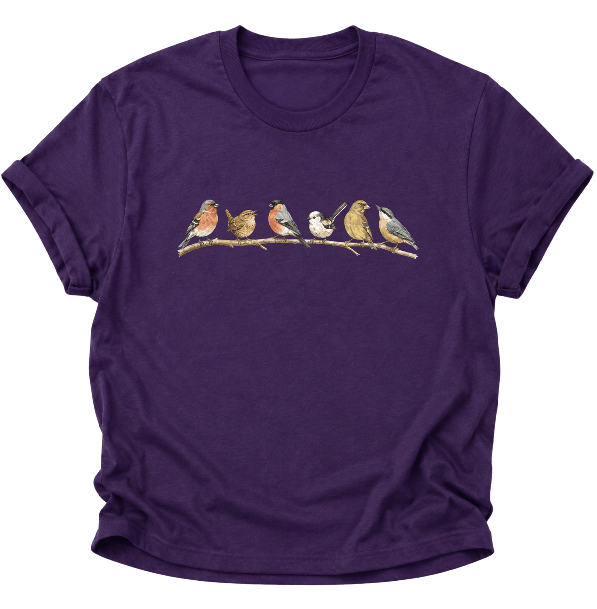 Vogelvielfalt Unisex T-Shirt Purple - PINE & RIVER