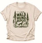 Wald Hund Repeat Unisex T-Shirt Nature - PINE & RIVER