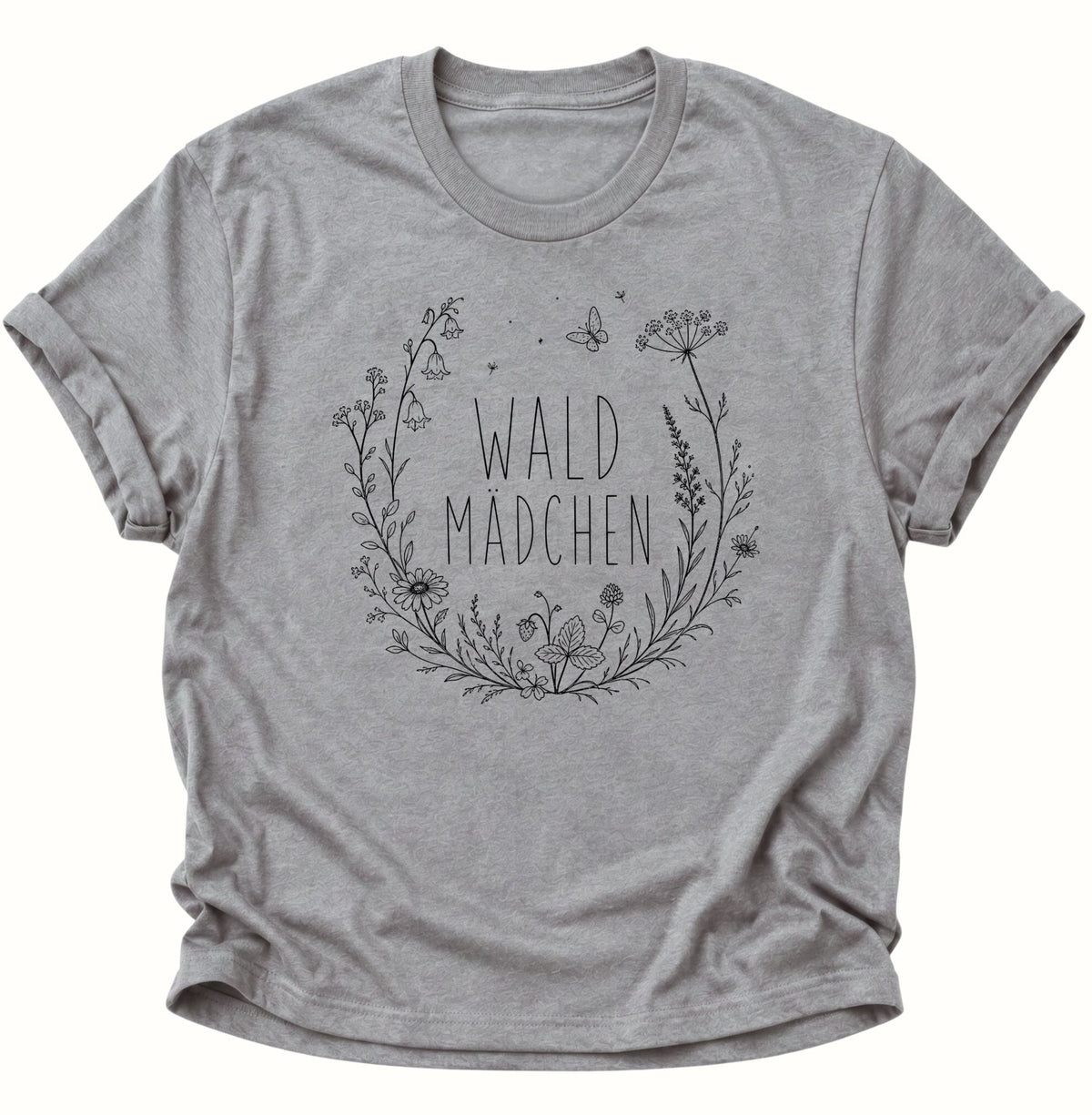 Waldmädchen Blumenkranz Unisex T-Shirt Sport Grey - PINE & RIVER