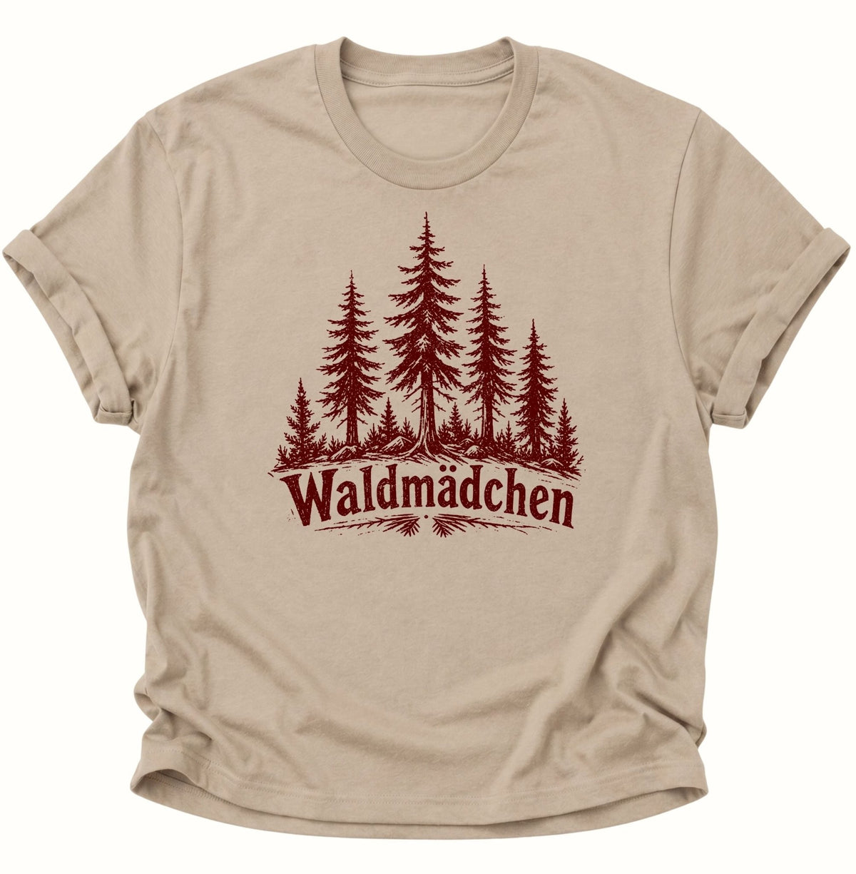 Waldmädchen Unisex T-Shirt Sand - PINE & RIVER