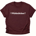 Waldmädchen Unisex T-Shirt Maroon - PINE & RIVER