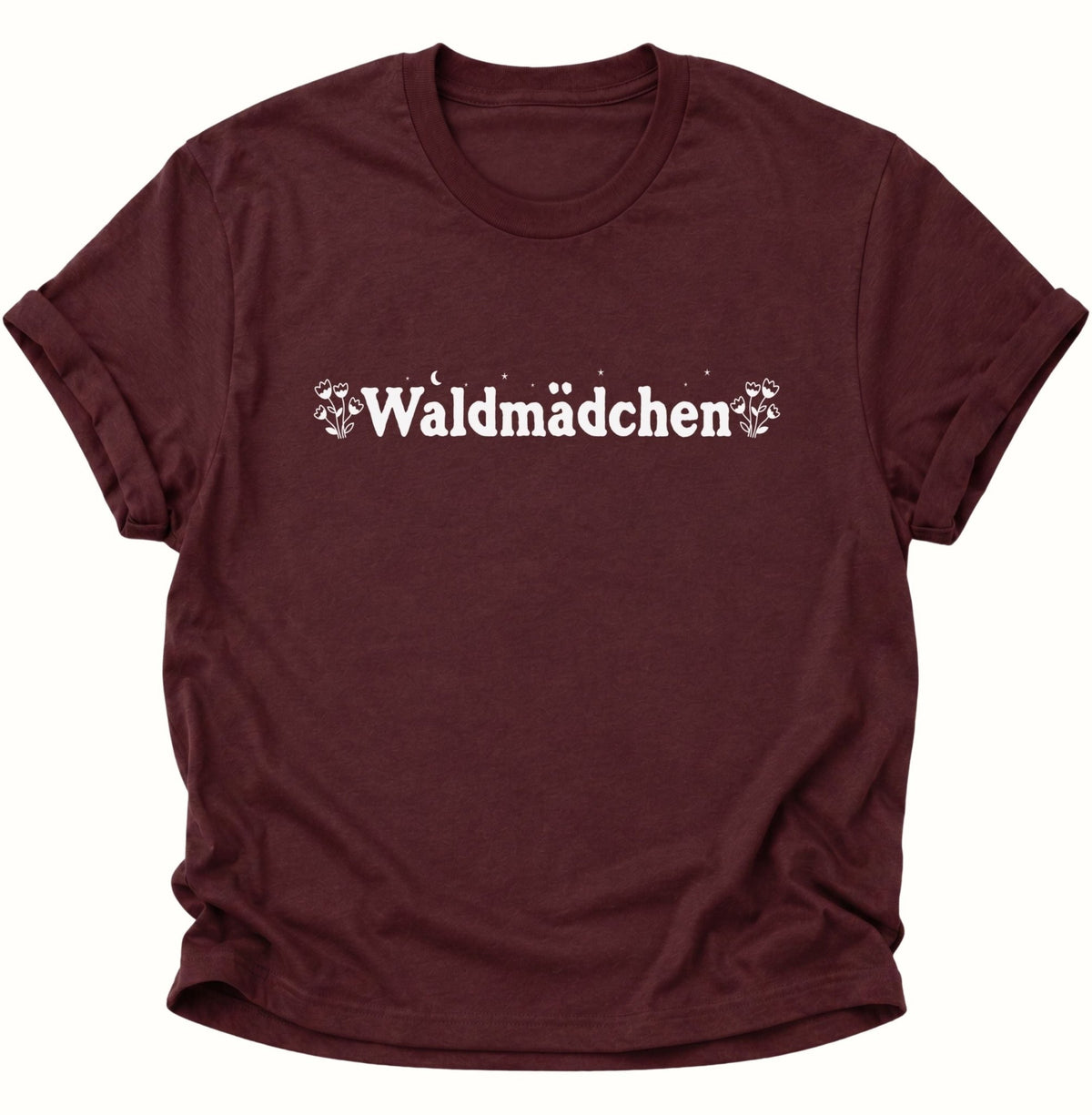 Waldmädchen Unisex T-Shirt Maroon - PINE & RIVER