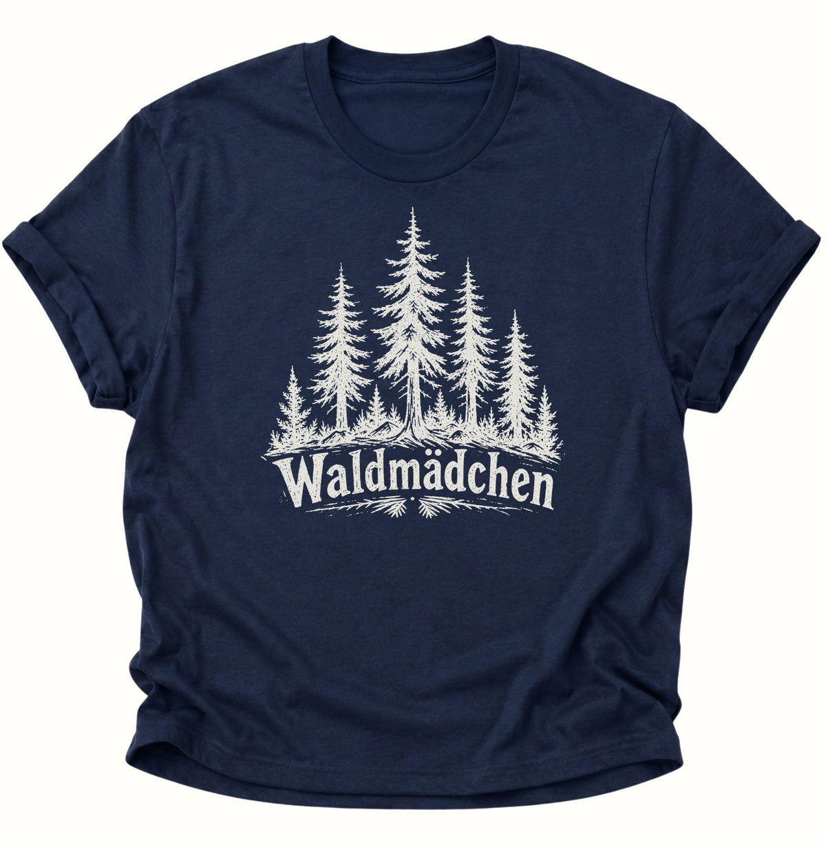 Waldmädchen Unisex T-Shirt Navy Blue - PINE & RIVER