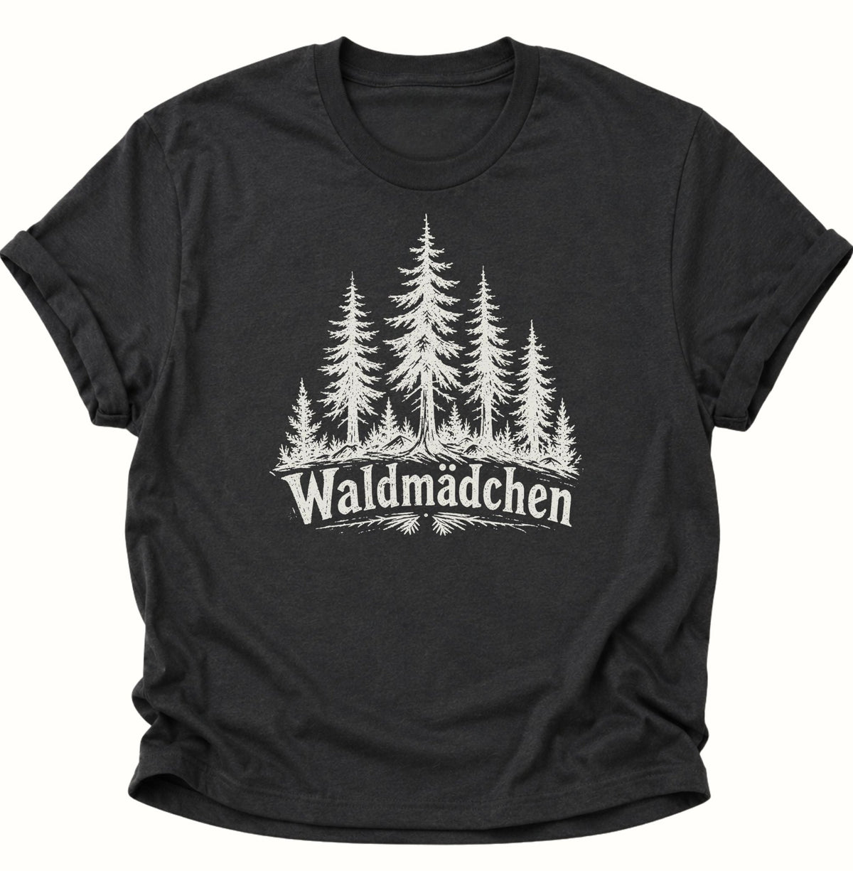 Waldmädchen Unisex T-Shirt Schwarz - PINE & RIVER