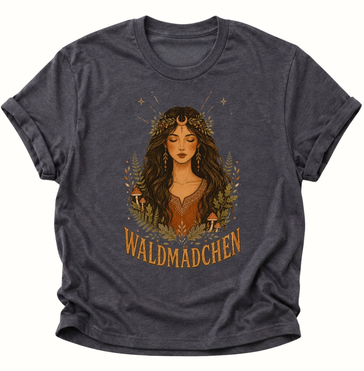 Waldmädchen Waldgöttin Unisex T-Shirt Dark Heather - PINE & RIVER