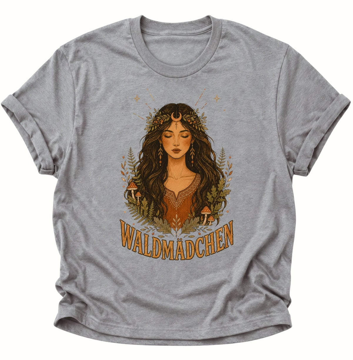 Waldmädchen Waldgöttin Unisex T-Shirt Sport Grey - PINE & RIVER