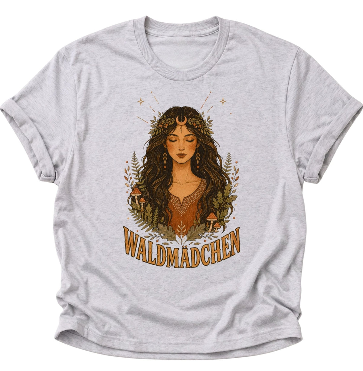 Waldmädchen Waldgöttin Unisex T-Shirt Ash Grey - PINE & RIVER