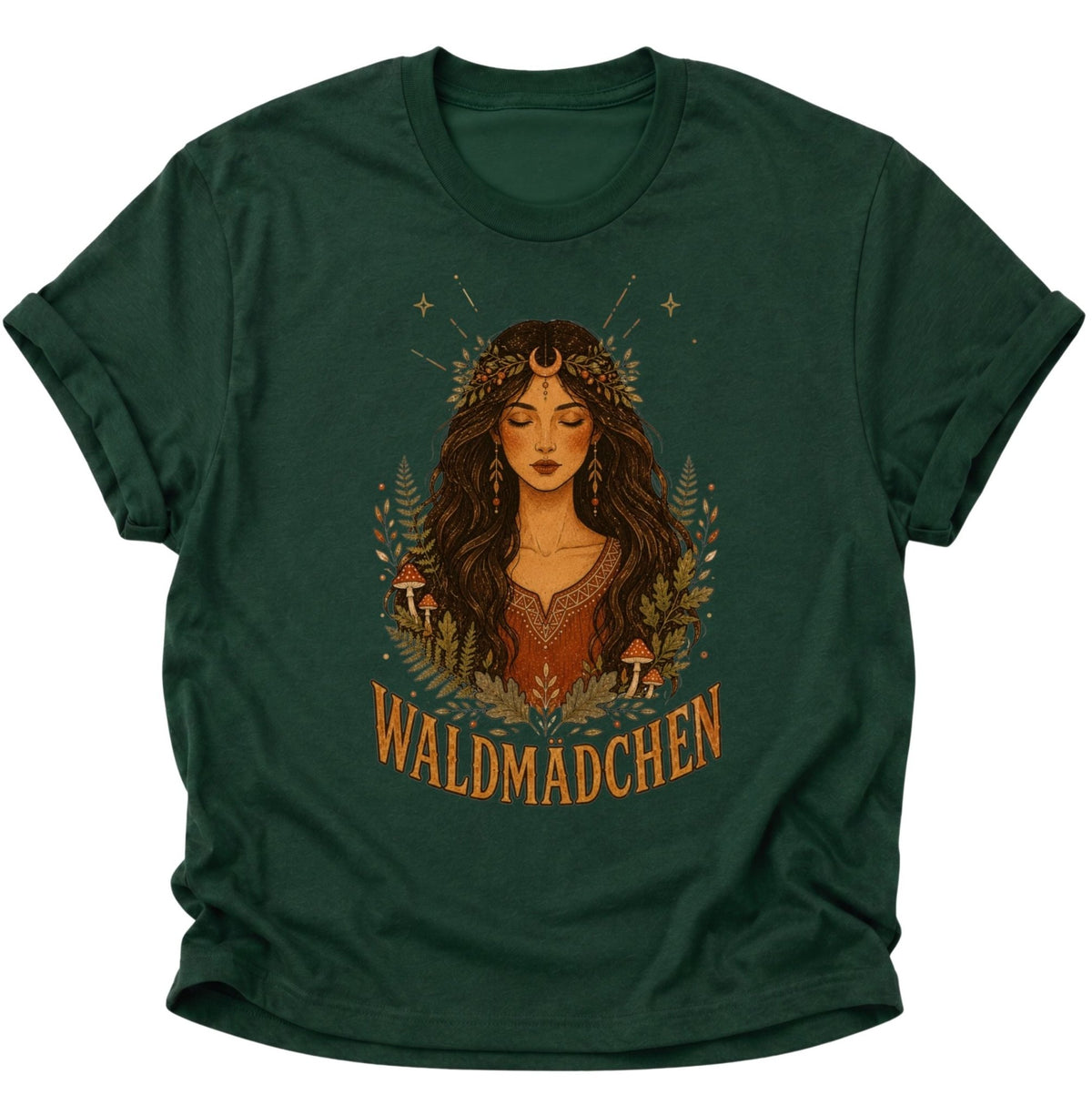Waldmädchen Waldgöttin Unisex T-Shirt Forest Green - PINE & RIVER