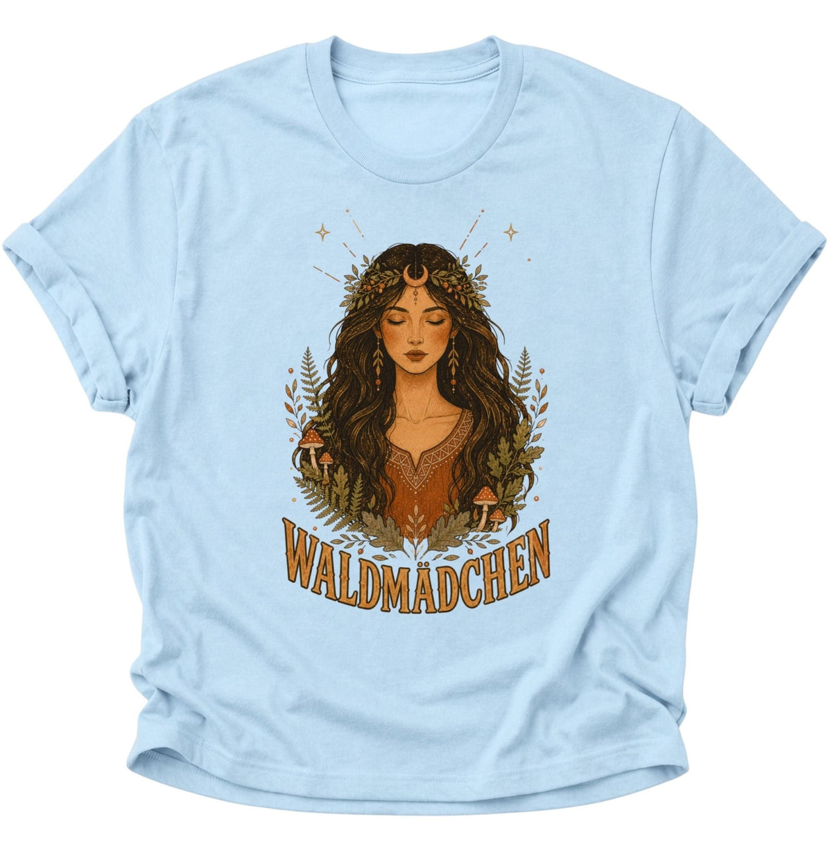Waldmädchen Waldgöttin Unisex T-Shirt Light Blue - PINE & RIVER