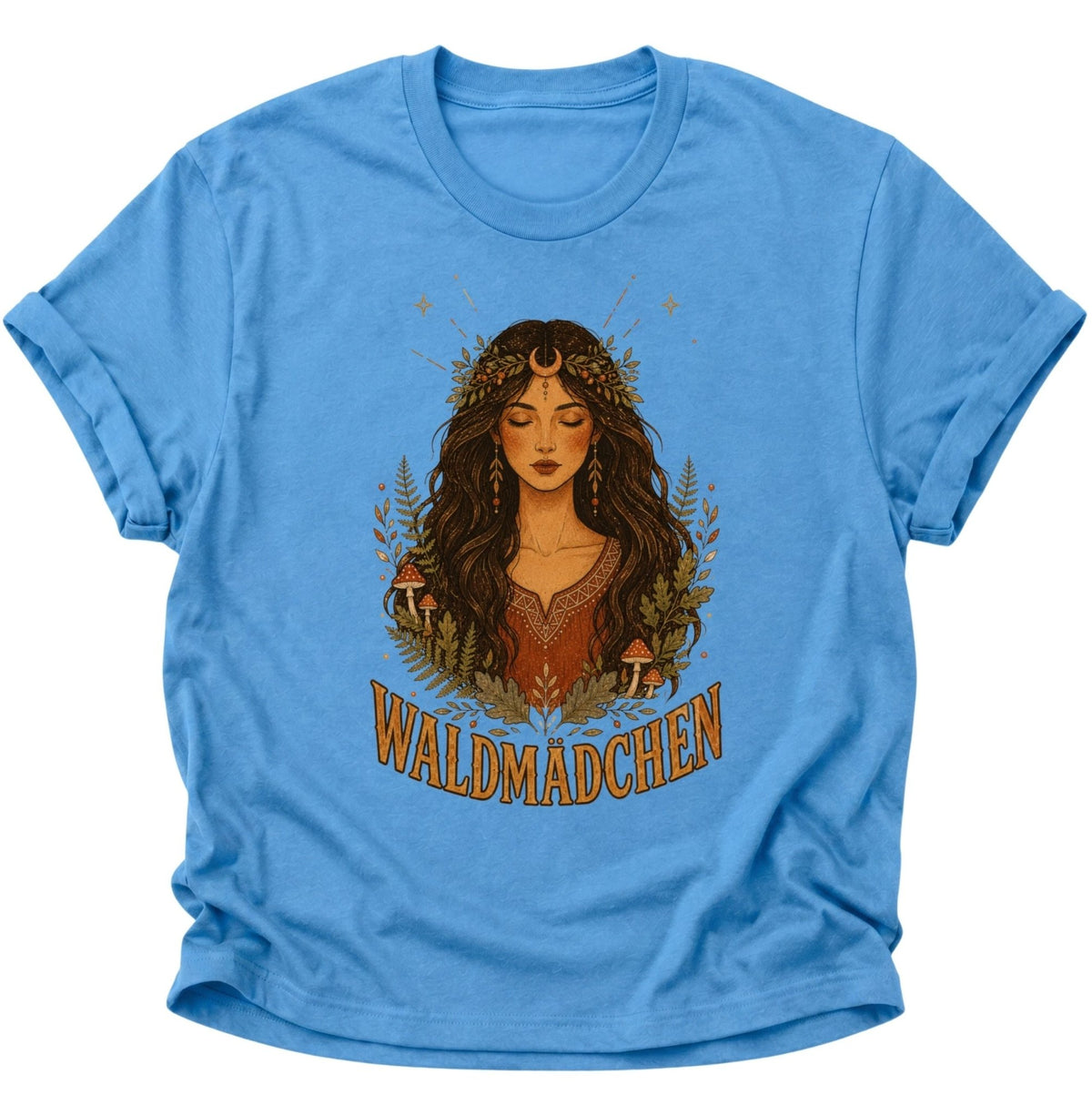 Waldmädchen Waldgöttin Unisex T-Shirt Carolina Blue - PINE & RIVER