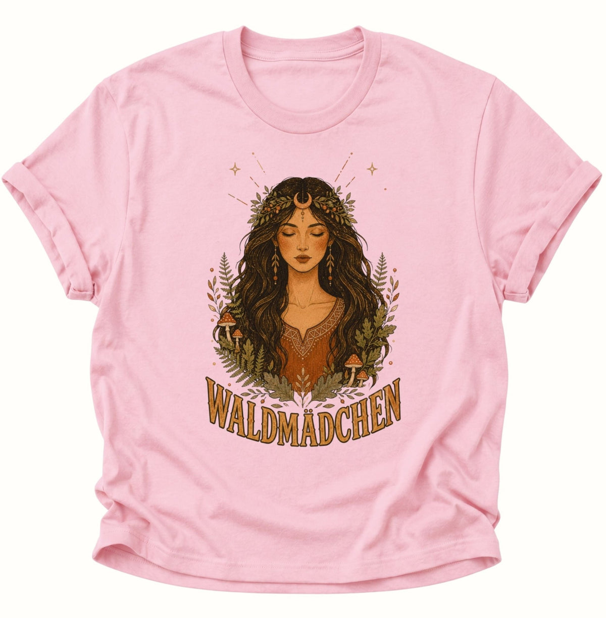 Waldmädchen Waldgöttin Unisex T-Shirt Light Pink - PINE & RIVER