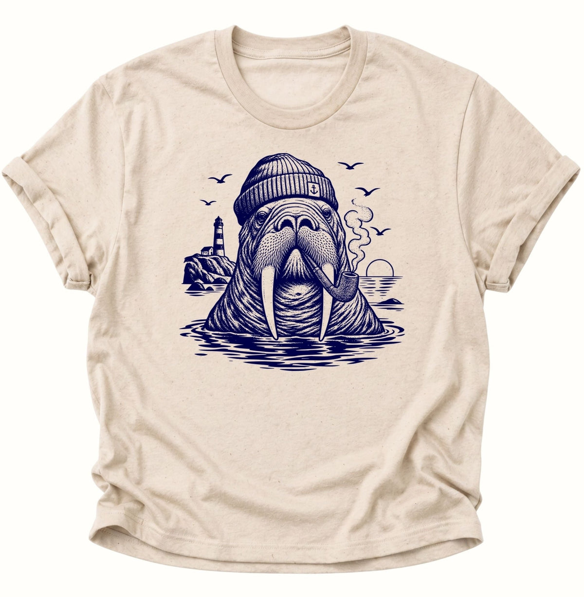Walross Kapitän Unisex T-Shirt Nature - PINE & RIVER