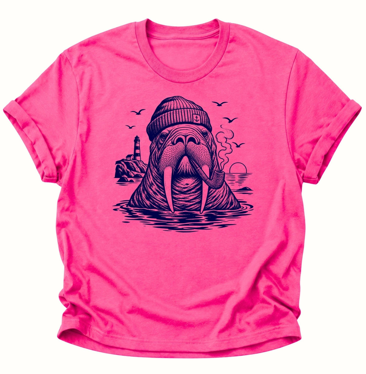 Walross Kapitän Unisex T-Shirt Heliconia - PINE & RIVER