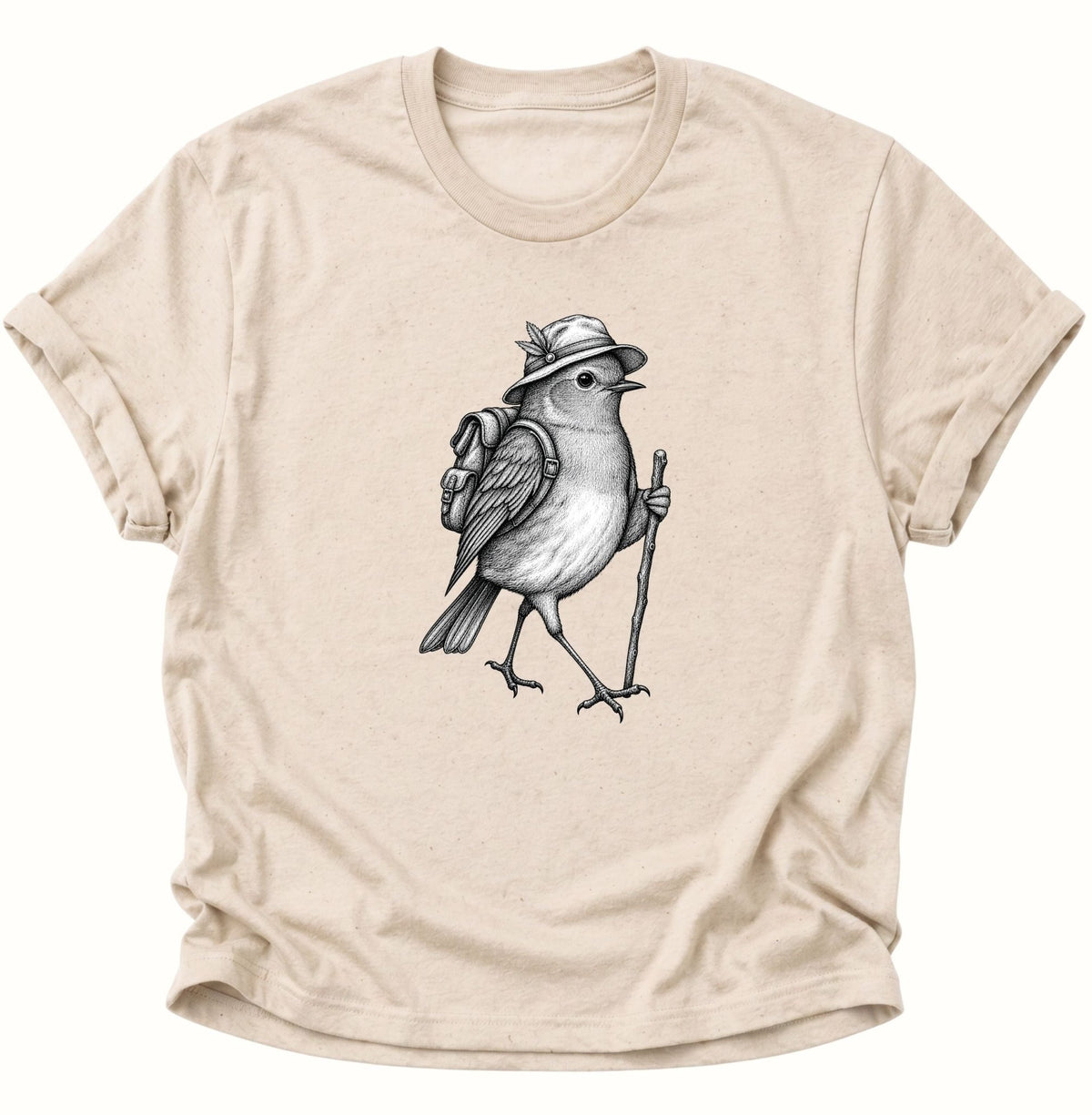 Wanderer Spatz Vogelbeobachter Unisex T-Shirt Nature - PINE & RIVER
